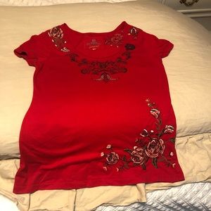Red Johnny Was t shirt size medium